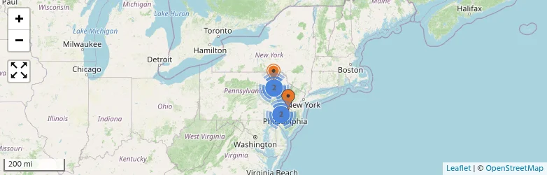 Related schools map
