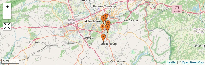 Related schools map