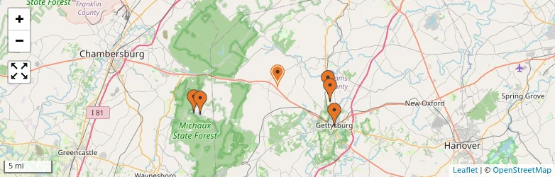 Related schools map