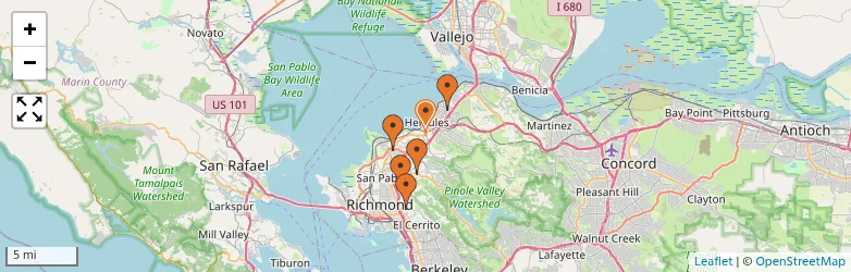 Related schools map