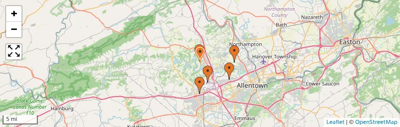 Related schools map