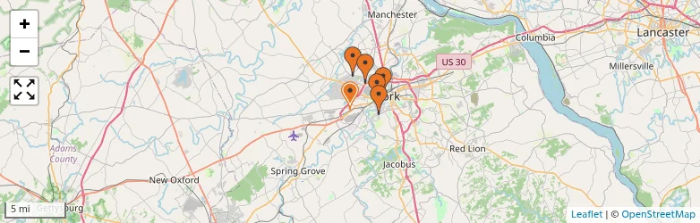 Related schools map