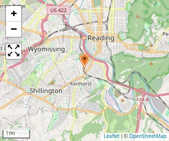 Map of Nhs School Of Reading