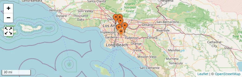 Related schools map