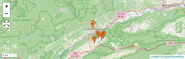 Related schools map