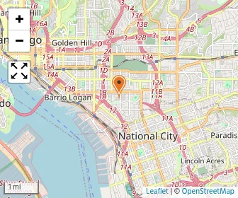 Map of Cristo Rey San Diego High School
