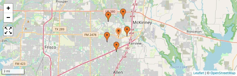 Related schools map