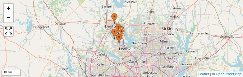 Related schools map