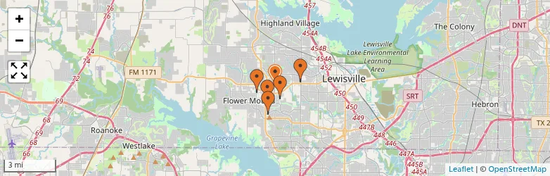 Related schools map