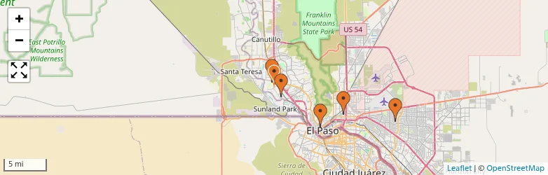 Related schools map