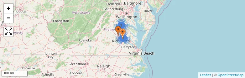 Related schools map