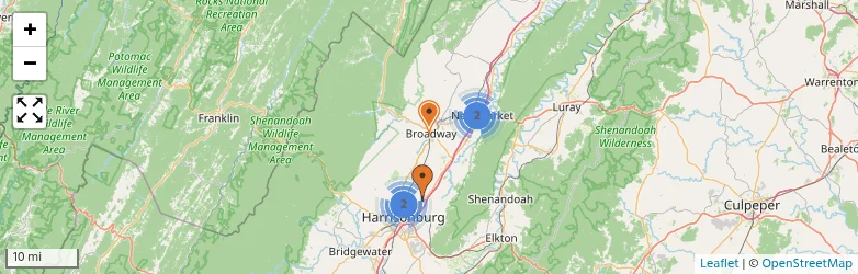 Related schools map