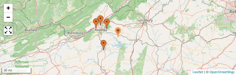 Related schools map