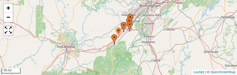 Related schools map