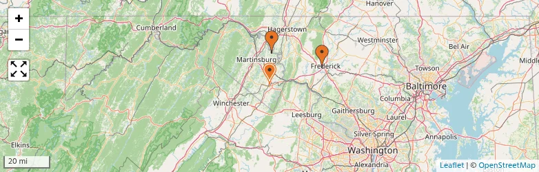 Related schools map