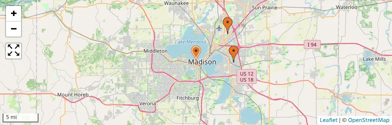 Related schools map