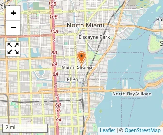 Map of Miami Shores Baptist Academy
