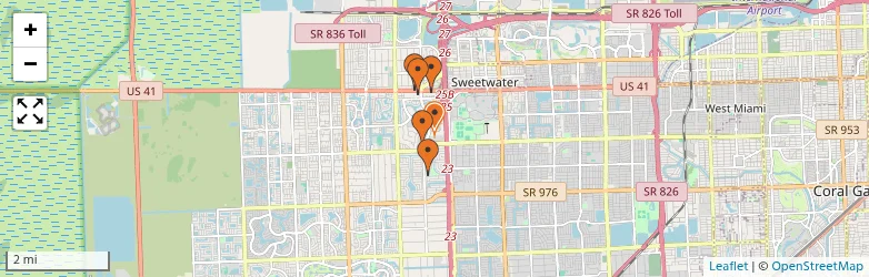 Related schools map
