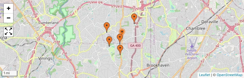 Related schools map
