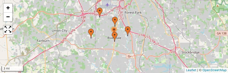 Related schools map