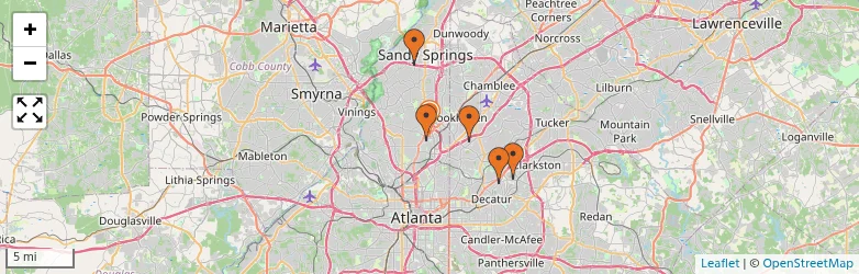 Related schools map