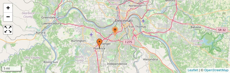 Related schools map