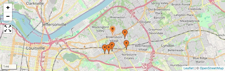 Related schools map