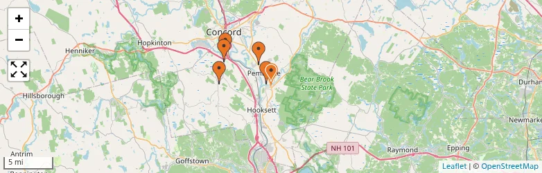 Related schools map