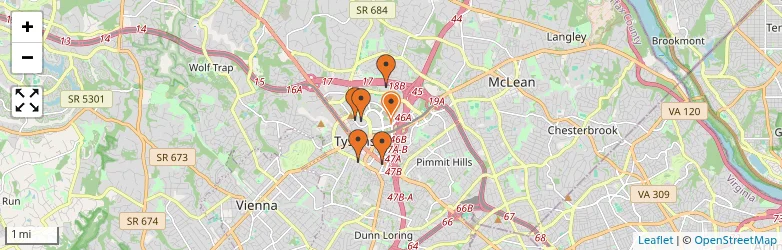 Related schools map