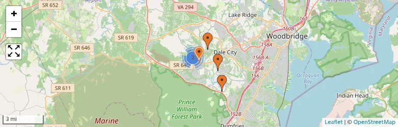 Related schools map