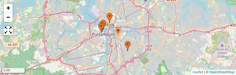 Related schools map