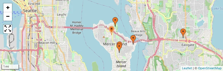 Related schools map