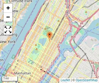 Map of Hunter College High School
