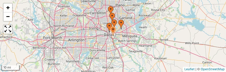 Related schools map