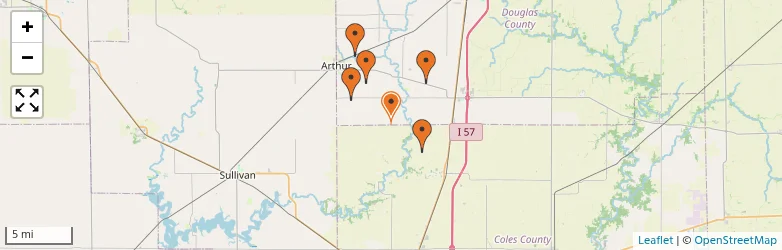 Related schools map
