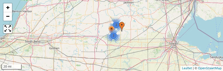 Related schools map