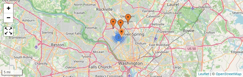 Related schools map