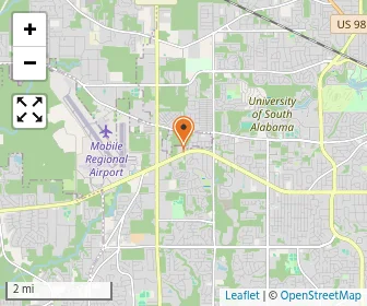 Map of West Mobile Baptist Church