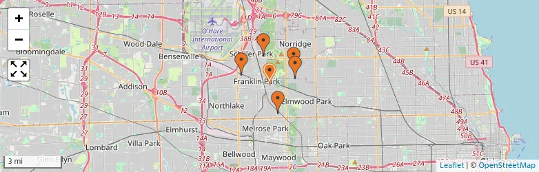 Related schools map
