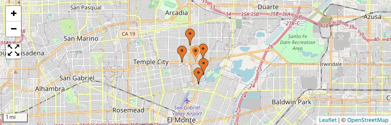 Related schools map