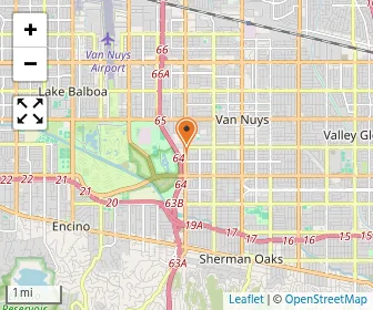 Map of Los Angeles Hebrew High School