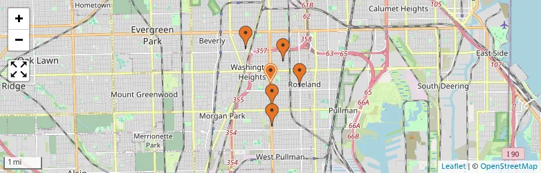 Related schools map
