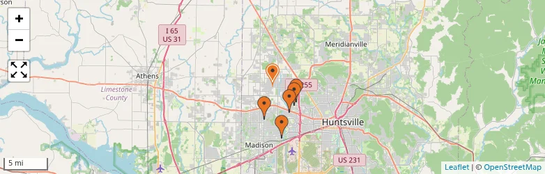 Related schools map