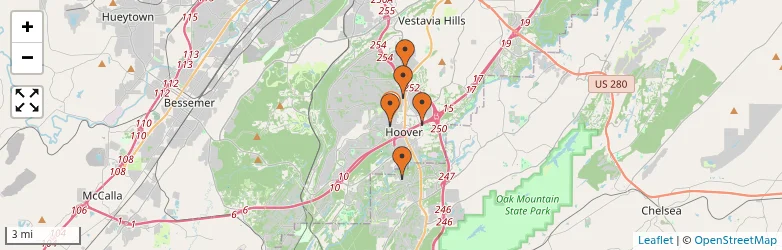 Related schools map
