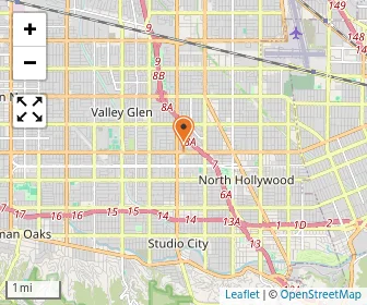 Map of Los Angeles Hebrew High School