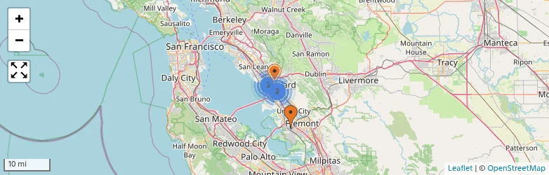 Related schools map