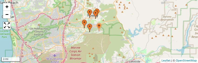 Related schools map