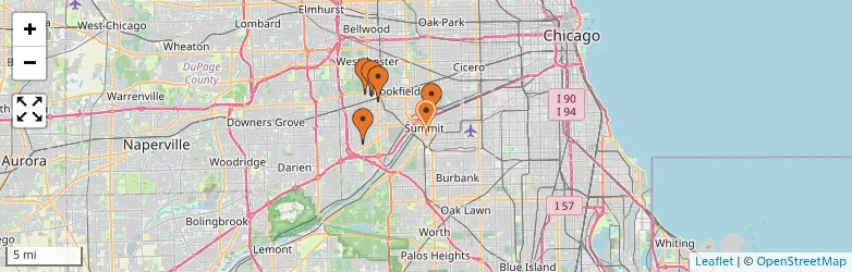 Related schools map