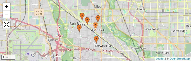 Related schools map