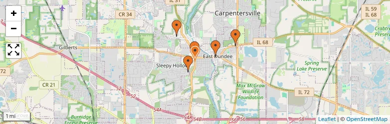 Related schools map